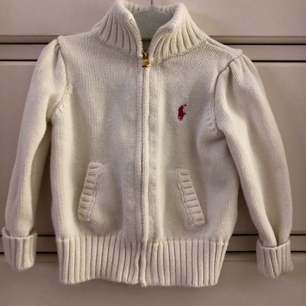 Ralph Lauren classic sweater; toddler girls